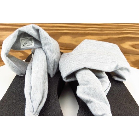 Sanuk Sz 10 M Gray Slingback Fabric Women Sandals 1016351 - Picture 3 of 8